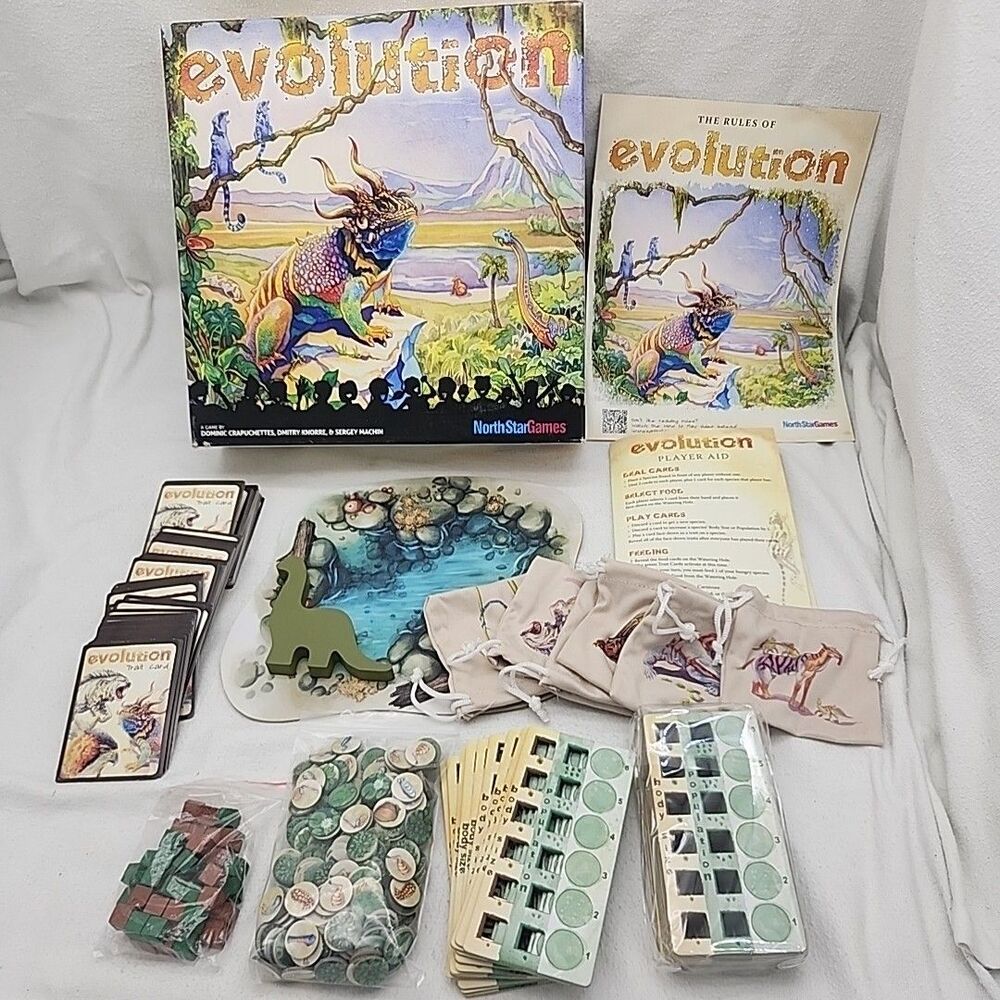 Game Evolution North Star Games Board  2015 Develop And Adapt Species Complete